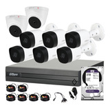 Kit 8 Camara 4mp / 6 Bullet 2 Domo / Dvr 4mplite 2tb  Dahua 