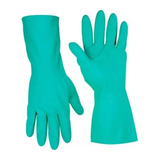 Guantes Nitrilo Verde Flocados