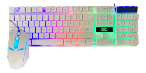 Combo Kit Teclado Y Mouse Gamer Usb Rgb Gtc 1000 Dpi