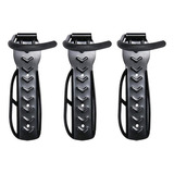 Suporte De Bike Parede Vertical 3 Unidades Cor Preto