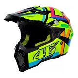 Casco Agv Ax-8 Evo Soleluna Motocross Valentino Rossi 46