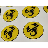 Logos Calcos Stickers Resina Escorpion Fiat Abarth