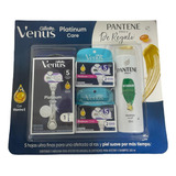 Pack Gillette Venus Platinum Care + Repuestos + 1 Pantene
