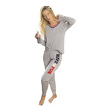 Pijama Mujer Invierno Talles Especiales Lencatex Fun 23357ee