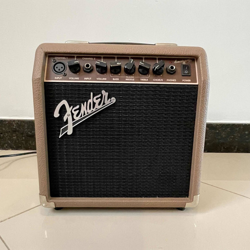 Fender Acoustasonic 15w Caixa Amplificador Violao Microfone