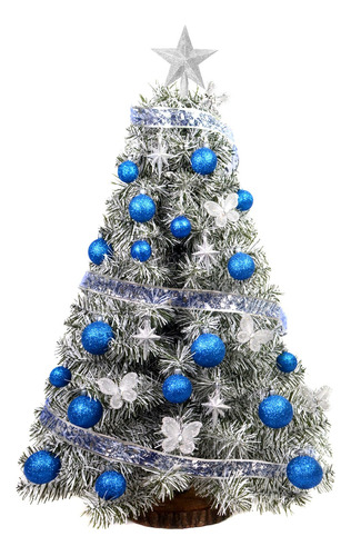 Árbol De Navidad Xl Snow 1 Mt Con Kit 30 Pzas - Sheshu