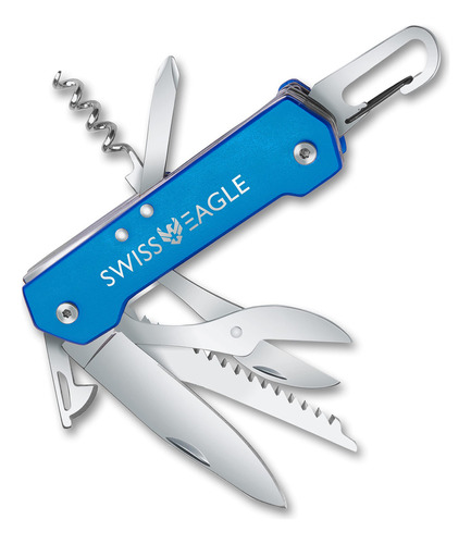 Swiss Eagle Navaja De Bolsillo Multiherramienta Camper Con 6