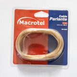 Cable De Parlante 7.5 Mts. Transparente Awg 24 Macrotel