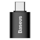 Adaptador Baseus Mini Otg 10gbps  Tipo C A Usb 3.1  Negro