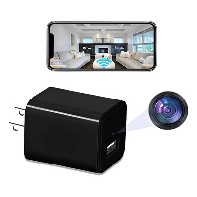 4k Hd Wifi Cámara Oculta Mini Enchufe De Pared Cargador Usb