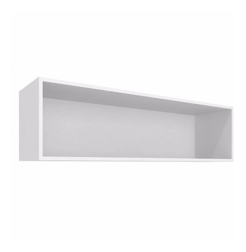 Nicho Branco Mdf Retangular  P/ Livros C/ Fundo 130x25x15