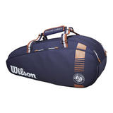 Raquetero Tenis Wilson Roland Garros Team X6 Raquetas Color Navy Clay