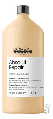 Loréal Absolut Repair Gold Quinoa Shampoo 1500ml Original