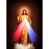 Lamina Fine Art Jesus Cristo Divina Misericordia 70x50 Cm 