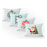 Kit 4 Almofadas Cheias Natal Decorativa Quarto Sala 20x30