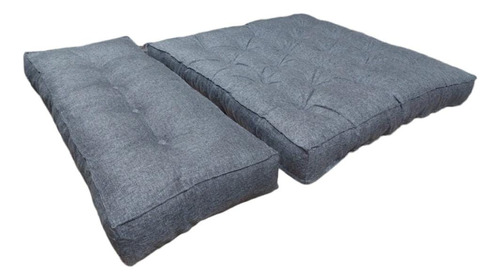 Colchon Para Futon 2 Cuerpos + Piecera Chenille Antidesgarro