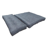 Colchon Para Futon 2 Cuerpos + Piecera Chenille Antidesgarro