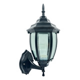 Farol Decorativo Tipo Español Negro Exterior Luminario Pared