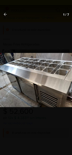 Mesa Fria Refrigerada 150 Con Incertos 
