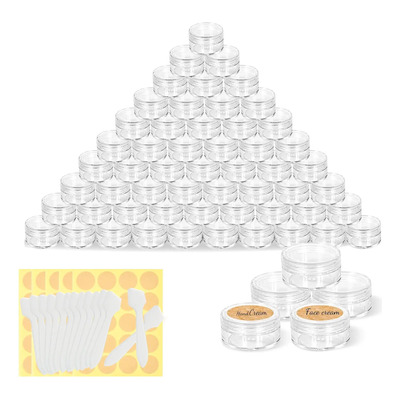 Envases Muestras Pomadero Cosmético Viaje Transparente 300 U