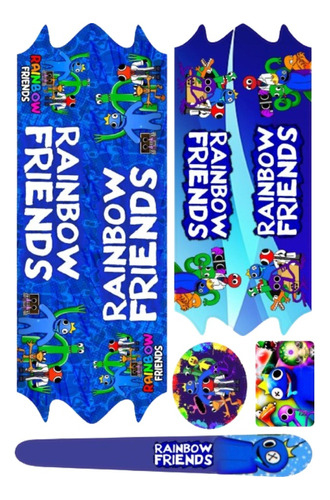 Adesivo Rainbow Friends Para Bicicleta Infantil 12/16/20/24
