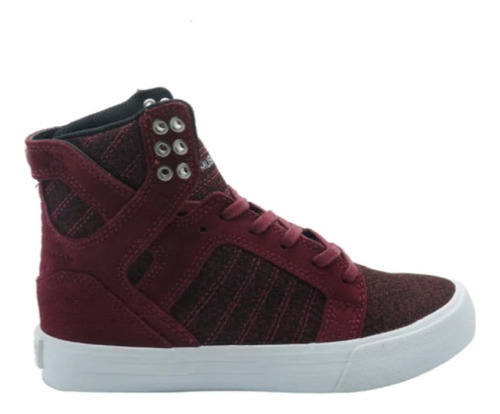 Tenis Supra Mujer Skytop Color Vino 98230650  J