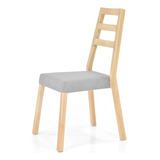 Silla Duncan En Tela Poliéster Estructura De La Silla Natural Asiento Plata