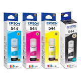 4 Tintas Originales Epson 544 L5190 L3110 T544 L3150 L110