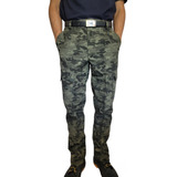 Pantalon Cargo Ripstop Hombre Camuflado Antidesgarro Tactico