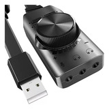 Adaptador Tarjeta De Sonido Usb Externa Audio 7.1 Con Cable