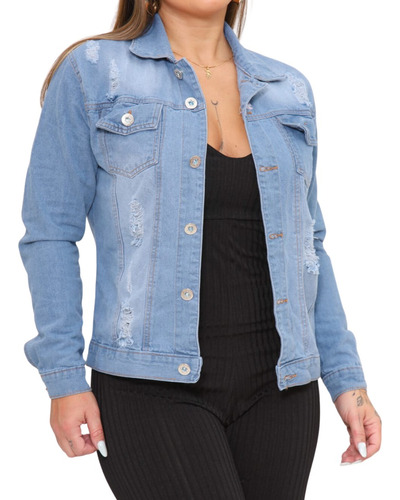 Jaqueta Feminina Jeans Escura