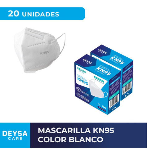 Mascarillas Kn95, 5 Capas, 10 Un,  2 Cajas (20un)