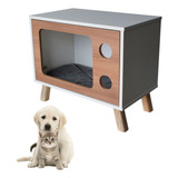 Mesa De Canto Gato E Cachorro Pet Mdf Tv