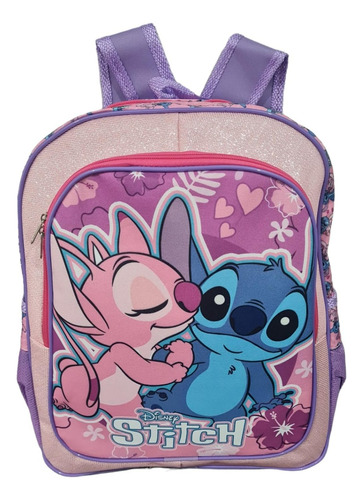 Mochila Escolar Lilo & Stitch Rosa Filme Grande Costas