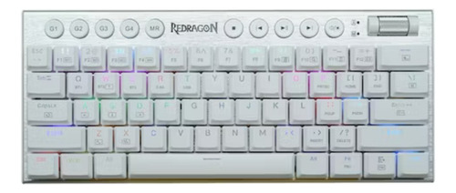 Teclado Mecanico Horus Mini Blanco Redragon 60% Cableado