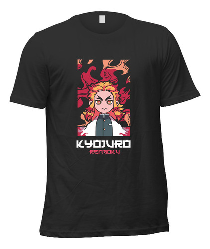 Playera Anime Demon Slayer Kyojuro Rengoku A2