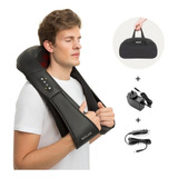 Masajeador Wolke Cervical Lumbar Espalda 8 Rodillos + Bolso Color Negro