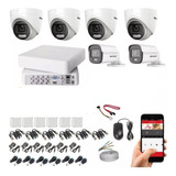 Kit Hikvision Dvr 2mpx 8ch+ 6 Camaras Full Color En La Noche