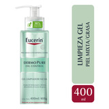 Eucerin Dermo Pure Oil Control Gel De Limpeza Facial Eucerin Día/noche Para Piel Mixta De 400ml/400g