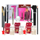 Kit Sobrancelha Profissional Henna Makiaj Mixer Macrilan 