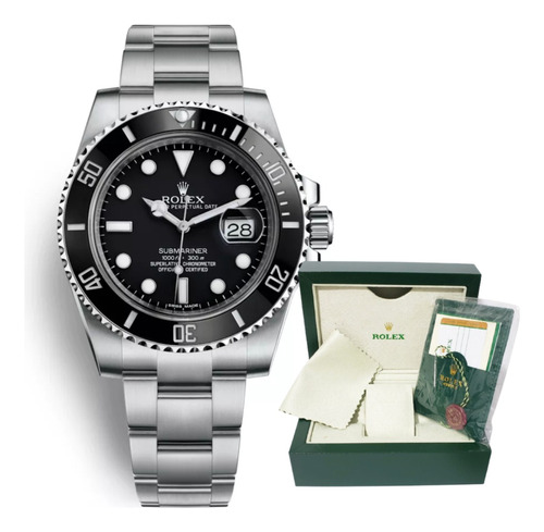 Relogio Rolex Submariner Base Eta Com Caixa Rolex - A Vista