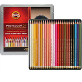 Lapices Koh-i-noor Polycolor Lata 24 Colores Tipo Policromos