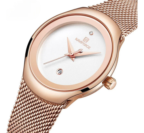 Reloj De Pulsera Naviforce De Mujer De Cuarzo Impermeable De