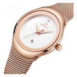 Reloj De Pulsera Naviforce De Mujer De Cuarzo Impermeable De