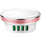 Cargador Multipuerto X4 Usb Y Lampara Led Ldnio Color Blanco