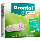 Drontal Spot On Vermicida Para Gatos Entre 0,5kg E 2,5kg