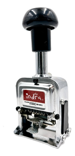 Foliador Automático De 6 Digitos Indra Diseño Metálico 1pza