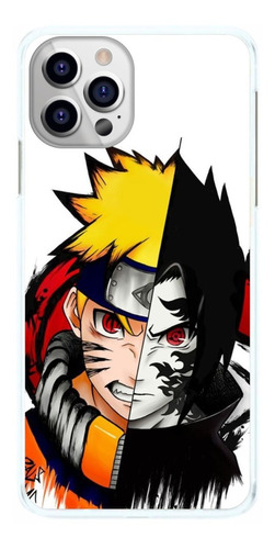 Capinha Naruto E Sasuke Metade Rosto Capa De Celular