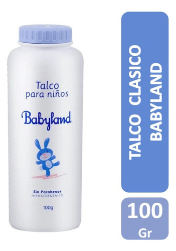 Talco Clásico Babyland Talco Para Niños 100 Gr 