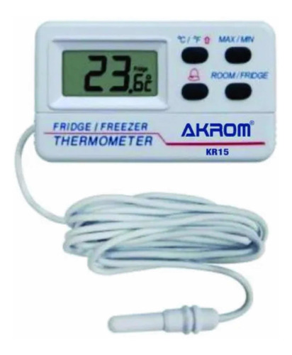 Termômetro Com Alarme Para Freezer E Geladeira - Akrom Kr15